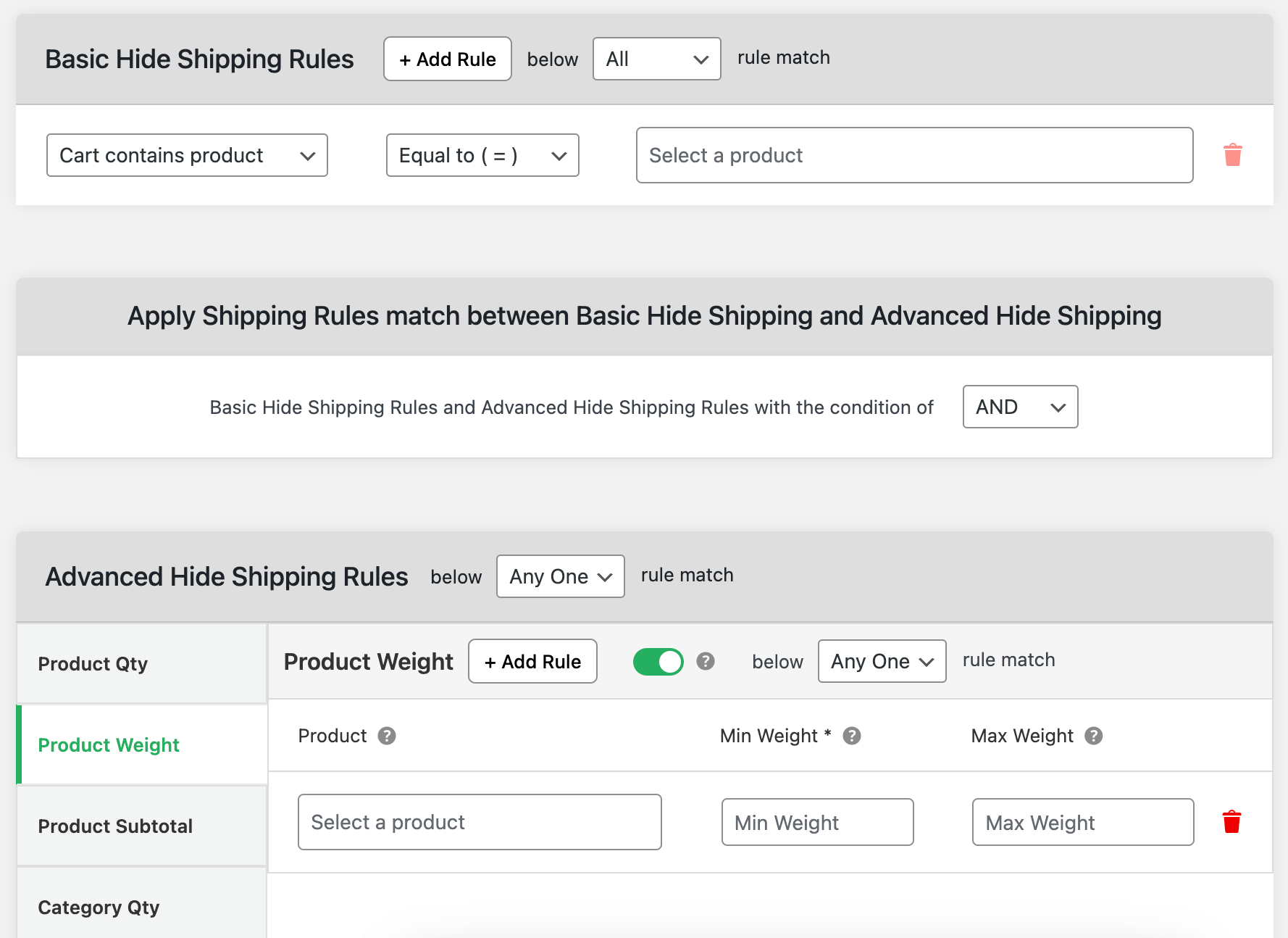 Hide shipping method for WooCommerce plugin - 8