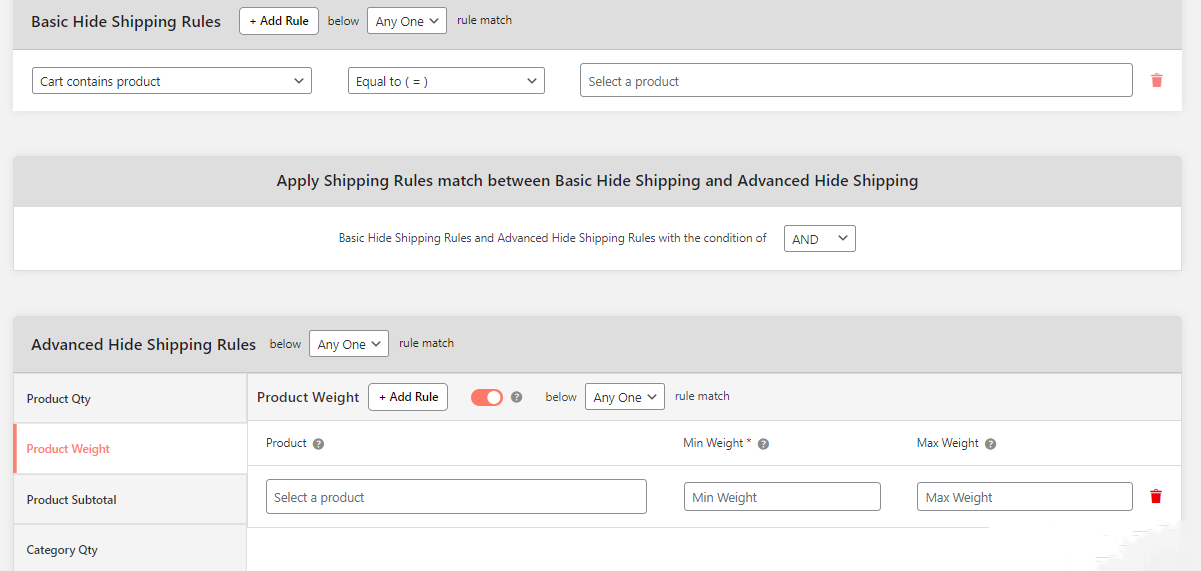 restrict shipping method per product in WooCommerce 3