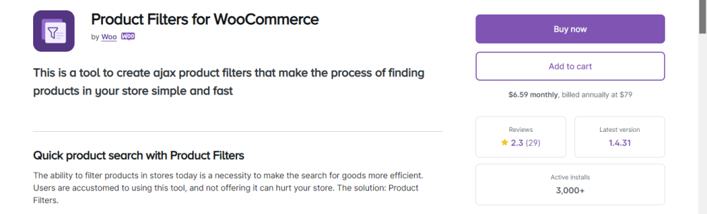 Best WooCommerce product filter plugins 3