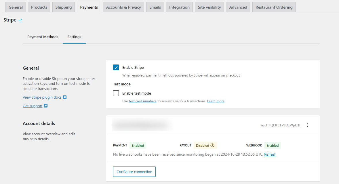 WooCommerce stripe payments 5