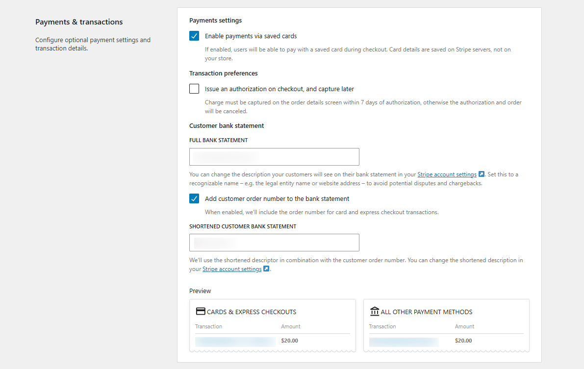 WooCommerce stripe payments 6