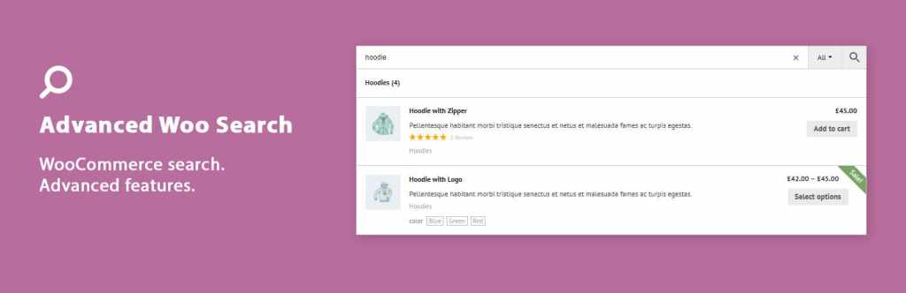 WordPress Search Plugin #2: Advanced Woo Search