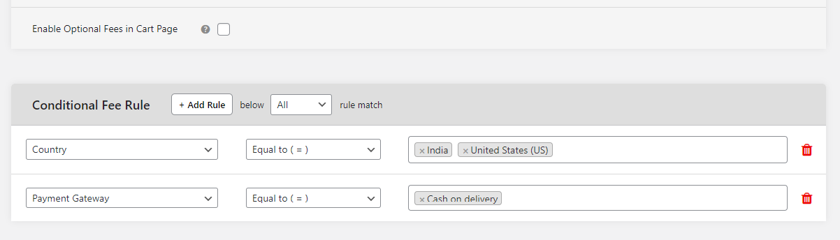 custom fee in WooCommerce 3