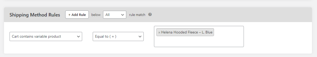 variable product-based flat rate shipping in WooCommerce - 7