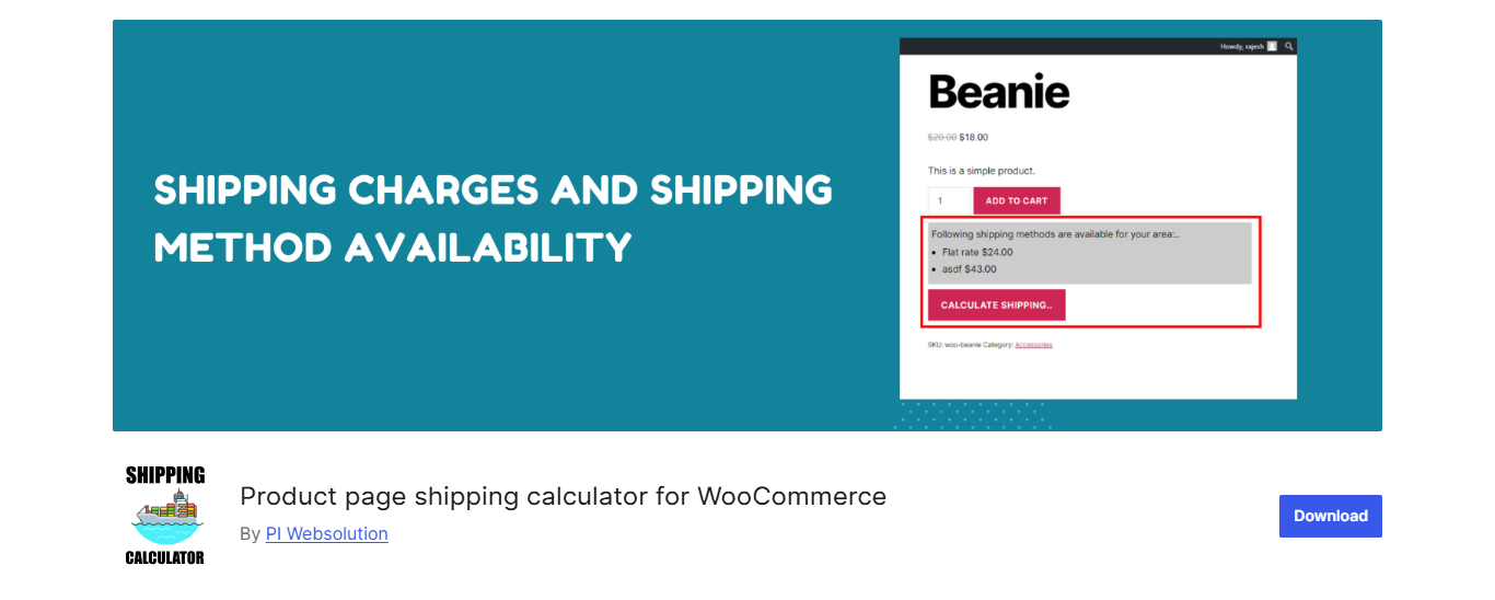 WooCommerce shipping calculator plugins Product-page-shipping-calculator-for-WooCommerce