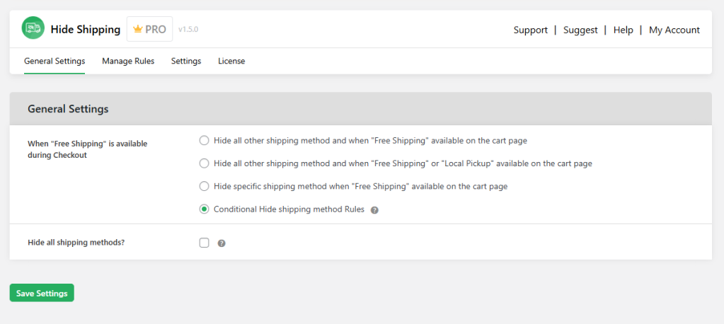 weight based shipping WooCommerce 14