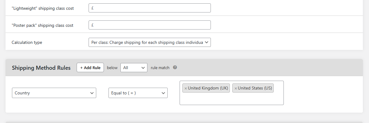 weight based shipping WooCommerce 7