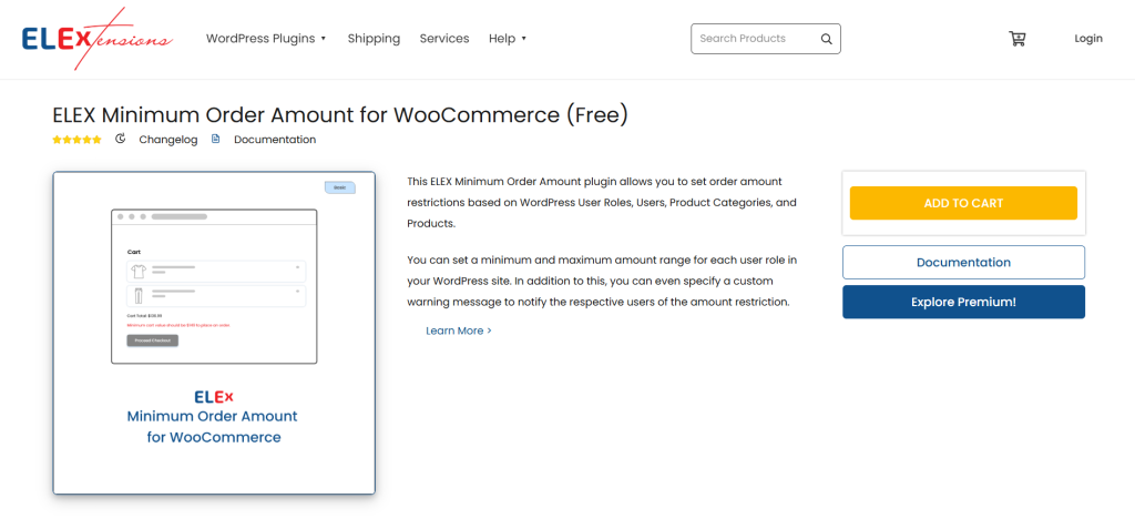 WooCommerce min max quantity ELEX-Minimum-Order-Amount-for-WooCommerce-Free-ELEXtensions