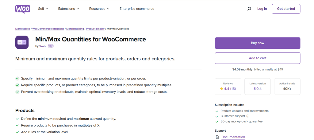 WooCommerce min max quantity Min-Max-Quantities-WooCommerce-Marketplace