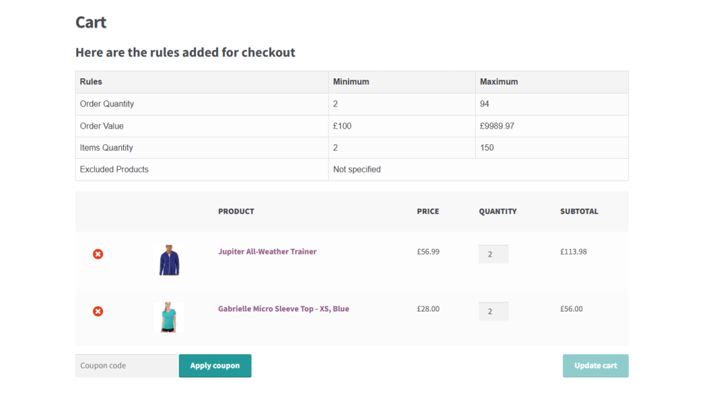 WooCommerce minimum quantity 8