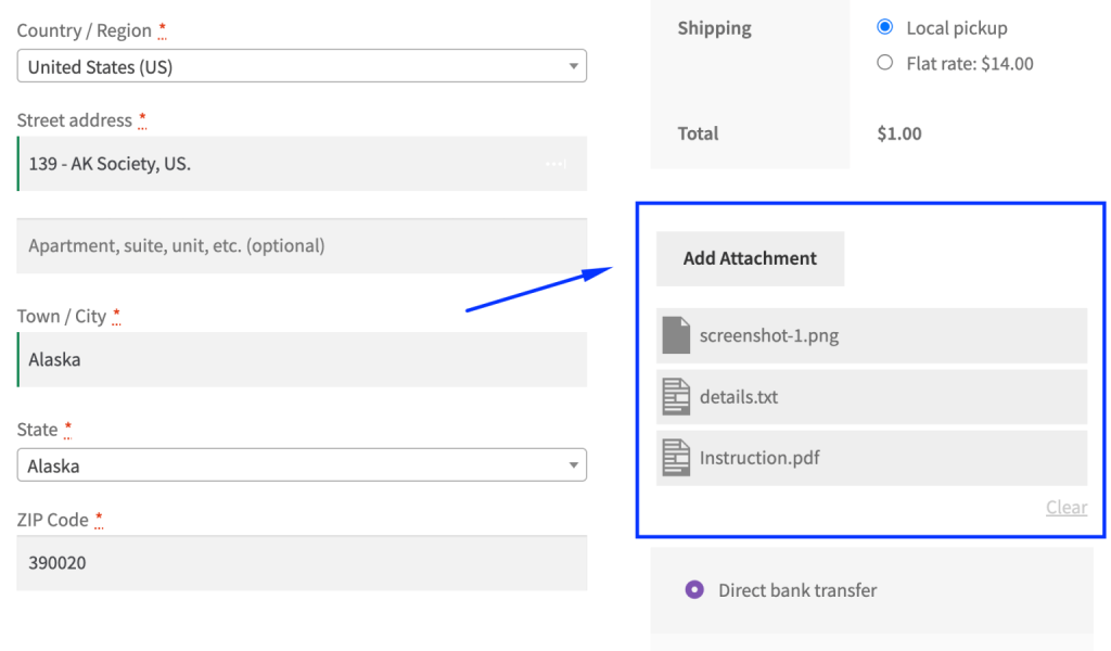 User attachments in Product Attachment Plugin For WooCommerce by Dotstore