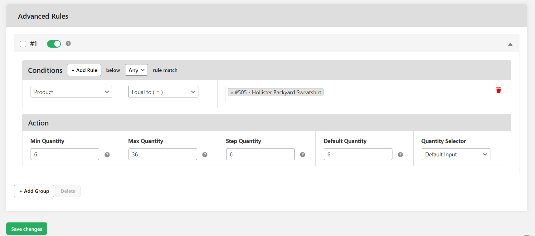 WooCommerce default quantity - 2