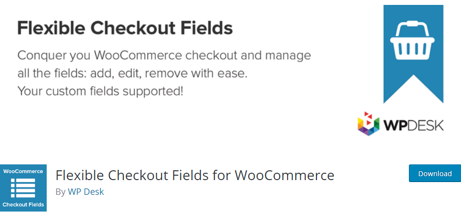 free woocommerce plugin checkout field editor